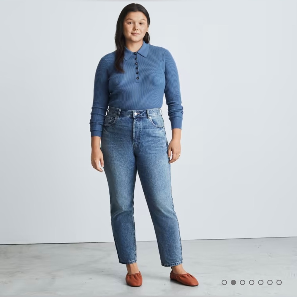 Everlane The Curvy ‘90s Cheeky Jean in Vintage Mid Blue